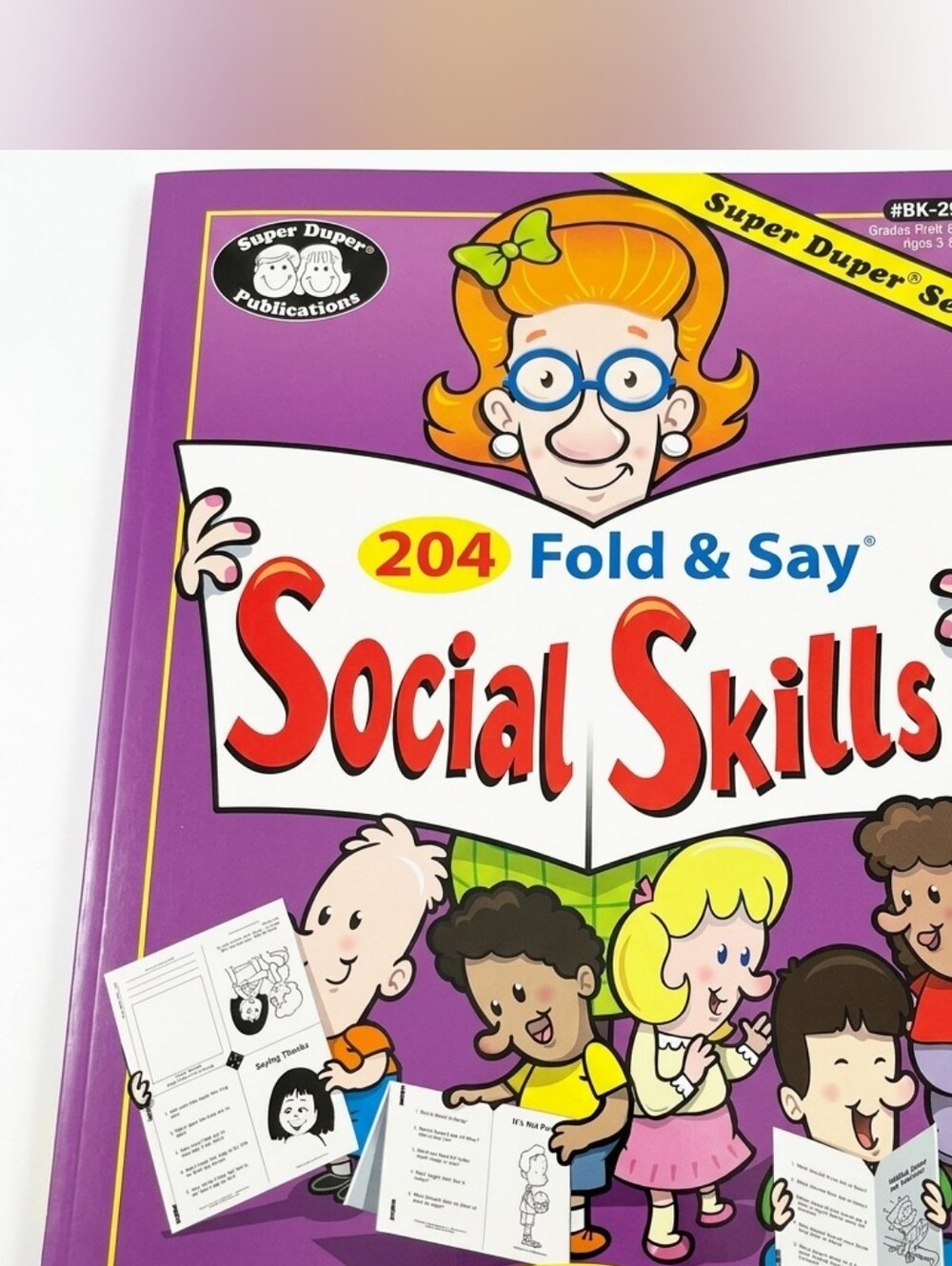 Super Duper 204 Fold & Say Social Skills Book NWT Activity Resource New
